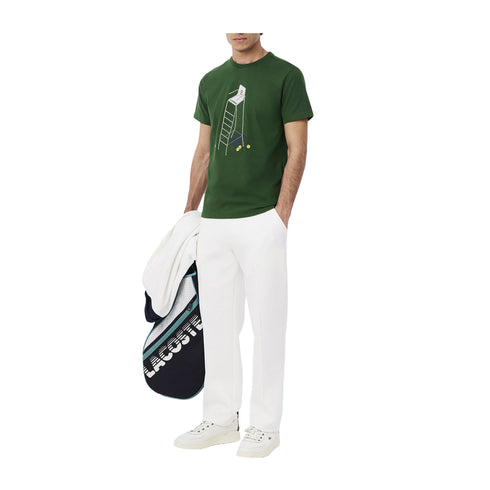 Lacoste T-shirt T-shirt Uomo con stampa tennis 3 - Francavilla Moda